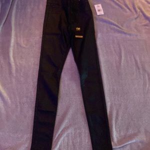 Black, leather pants